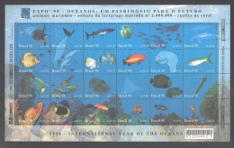 Brazil - 1998 Year Of The Ocean Sheet MNH__(THB-2878) - Blocks & Kleinbögen