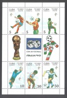 Cuba - 1990 World Cup Kleinbogen MNH__(THB-4708) - Blocs-feuillets