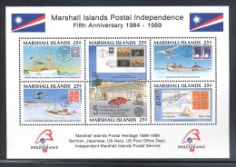 Marshall Islands - 1989 Postal History Block (1) MNH__(THB-5239) - Marshalleilanden