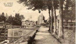 CPA 56   JOSSELIN BORDS DE L OUST ET LE CHATEAU 1925 - Josselin