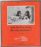 DOSSIER SCOLAIRE MINISTERE EDUC NAT - Que Ferons Nous De Nos Déchets :livret 16 P. 16 Diapos + Disque Souple Audio - Learning Cards