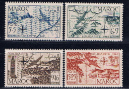 MA+ Marokko 1950 Mi 311-14 Mnh Marokko - Unused Stamps