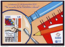2010.82 CUBA 2010 MNH SHEET PHILATELIC CONGRESS. CONGRESO DE LA FEDERACION FILATELICA CUBANA. - Unused Stamps