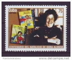 2010.83 CUBA 2010 MNH DORA ALONSO WRITTER. ESCRITORA CUENTOS INFANTILES. CHILDREN. - Ongebruikt