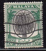 20c Black & Green  Kedah Used 1950, Malaya, - Kedah