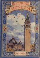 Publicité - Ricordo Di Venezia - Dépliant - Vue Panoramique Ville Et Monuments - Verso Légendé - Plan Ville - Publicités