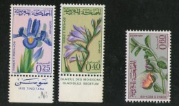 Maroc N° 480-482 (3v)  Fleurs - Morocco (1956-...)