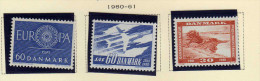 Danemark (1960-62)   -   "Europa. SAS. Danseuse" Neufs** - Unused Stamps