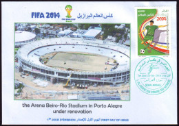 ALGERIE ALGERIA ARGELIA - 2014 - FDC -Beiro - Rio Stadium BRAZIL FIFA World Cup Football Estadio Stadion - 2014 – Brazilië