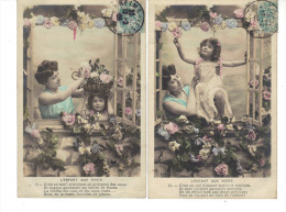 CPA - Lot De 5 Cartes  " L'enfant Aux Roses " - Sammlungen, Lose & Serien