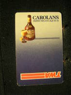 Playcard / Dos De Carte A Jouer(1 Cartes Avec Publicitè), Caronlans Irish Cream Liqueur / Aviation,Trans World Airlines - Otros & Sin Clasificación