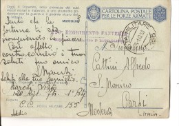 Q-CARTOLINA IN FRANCHIGIA 120 REGGIMENTO FANTERIA 28-1-1943 - Franquicia