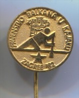 Rowing, Kayak, Canoe - Balkan Championship 1982. Zagreb, Croatia, Metal Pin, Badge - Remo