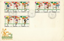 Penrhyn 1982 Espana 82 Football World Cup FDC - Penrhyn