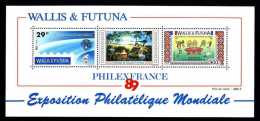 Wallis Futuna 1989 Bloc N° 4 **  Neuf = MNH Superbe Cote 29 € Droits De L'Homme Paysage Landscape Sports - Blocchi & Foglietti