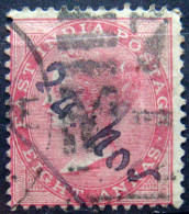 BRITISH INDIA 1868 8annas Queen Victoria DIE II Used Phila70 CV500Rs - 1858-79 Compañia Británica Y Gobierno De La Reina