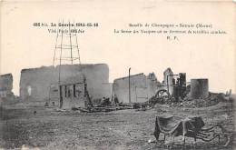 Thème:  Guerre 14/18 :  Bataille De La Champagne.  Souain. Ferme De Vacques  ( Voir Scan) - War 1914-18