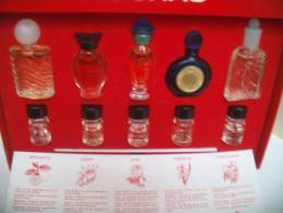 ROCHAS  RARE "COFFRET DECOUVERTE"5 MINIS+ 5 MINIS MATIERES PREMIERES  LIRE§§§ - Miniatures Womens' Fragrances (in Box)