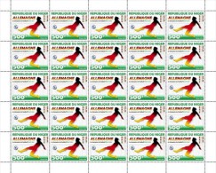 Niger. 2014 Football World Cup Brazil 2014 Champions - Germany. Sheet Of 25v - 2014 – Brasilien