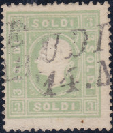 Österreich Lombardei-Venetien 1858 Mi# 6II 3 Soldi Grün Typ II - Lombardy-Venetia