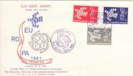 1961 TURCHIA EUROPA CEPT - Lettres & Documents