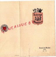 72 - TORCE EN VALLEE - MENU AUBERGE DES MOUSQUETAIRES - CHAINE DES ROTISSEURS- 24 MAI 1959 - Menú