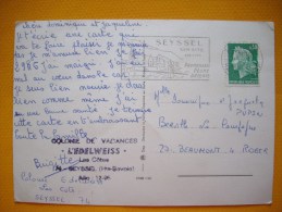 Cpm  SEYSSEL - 74 - TAMPON Colonie De Vacances L'édelweiss - à Seyssel - Haute Savoie - Seyssel