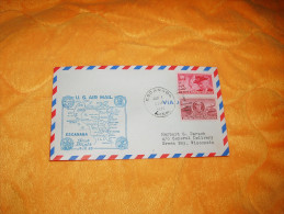 ENVELOPPE UNIQUEMENT DE 1950. / FIRST FLIGHT A.M. 86. / VIA AIR MAIL ESCANABA A GREEN BAY  / CACHETS + TIMBR - Postal History