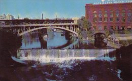 Spokane Falls From The Monroe Street Bridge Spokane Washington - Spokane