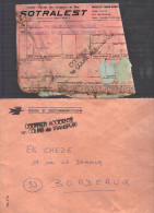 FRANCE 1969 Lettre Accidentée Crash Aérien Mai 1969 Avec Formulaire & Enveloppe Postale  Réexpédition - Unfallpost