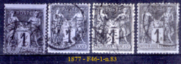 Francia-F00046 - 1877/80 - Y&T: N.83 (a Scelta). - 1898-1900 Sage (Tipo III)