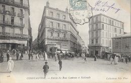 Constantine - Entrée Des Rues Cariman Et Nationale - Carte ND Phot - Constantine