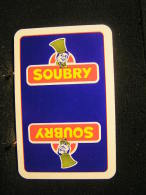 Playing Cards / Carte A Jouer / 1 Dos De Cartes,Inscription  Publicitaire / Biscuits Soubry .- - Andere & Zonder Classificatie