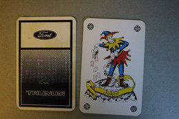 Playing Cards / Carte A Jouer / 1 Dos De Cartes,Inscription  Publicitaire /  Automobile - Ford Taunus, Genk Belgique - Autres & Non Classés