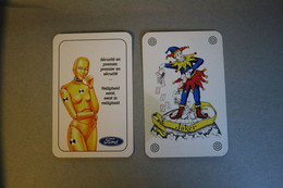 Playing Cards / Carte A Jouer / 1 Dos De Cartes,Inscription  Publicitaire /  Automobile - Ford  Belgique - Otros & Sin Clasificación