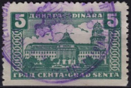 Senta (town House) - City / Local Revenue Stamp - Used - Yugoslavia Serbia Vojvodina - Service