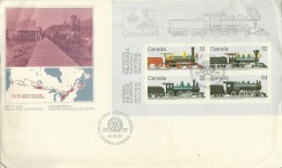 Canada 1984 Locomotives FDC - 1981-1990