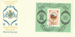 Dominica 1981 Royal Wedding Mini Sheet FDC - Dominica (1978-...)