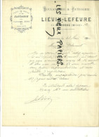 02 - Aisne - SISSONNE - Facture LIEVIN & LEFEVRE - Boulangerie - Pâtisserie – 1900 - REF 2A - 1900 – 1949