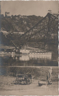 Foto AK Dresden Loschwitz Blasewitz Dampfer Sachsen Brücke Blaues Wunder Wäscherin Frau Handwagen Schwebebahn Sonntag - Pillnitz