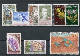 ANDORRE FRANCAIS  ( Année Complète 1980) N° 282 A 290 **  (Y&T) - Années Complètes