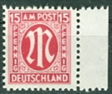 DE Bizone Mi. 24 Rechter Rand Postfrisch - Mint