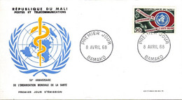 Mali 0108 Fdc Organisation Mondiale De La Santé , Caducée - WHO