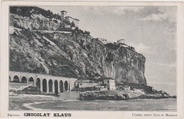 Carte Postale Ancienne,VIADUC ENTRE NICE ET MONACO EN 1900,ouvrage D´art Routier Et Ferroviaire,rare - Sonstige & Ohne Zuordnung