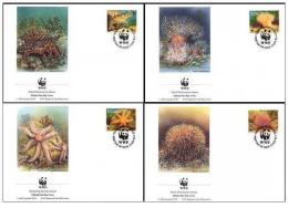 (WWF-152) FDC W.W.F. Alderney Seashore Life 1993 - Lettres & Documents