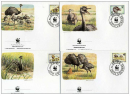 (WWF-156) FDC W.W.F. Uruguay Greater Rhea 1993 - Brieven En Documenten