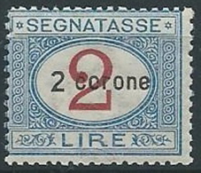 1922 DALMAZIA SEGNATASSE 2 CORONE MNH ** - ED685 - Dalmatie
