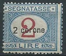 1922 DALMAZIA SEGNATASSE 2 CORONE MNH ** - ED686 - Dalmatie