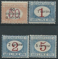 1922 DALMAZIA SEGNATASSE 4 VALORI MNH ** - ED687-3 - Dalmazia