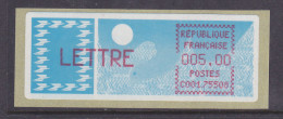 FRANCE TIMBRES POUR DISTRIBUTEUR PAPIER CARRIER LETTRE 5.00 SERIE C001 75508 - 1985 Papier « Carrier »